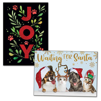 Vet Christmas Postcards