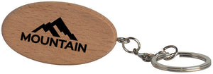 Oval Wooden Keyring