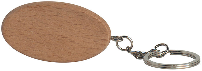 Oval Wooden Keyring