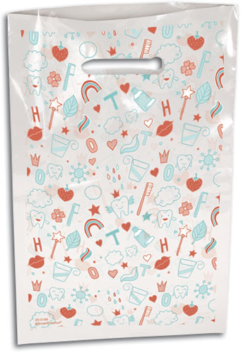 Sweetest Smile Small Scatter Print Supply Bag (100 Pack)