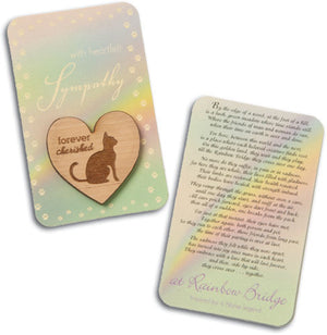 Wooden Sympathy Pocket Hug with Memorial Card (80 Pack)