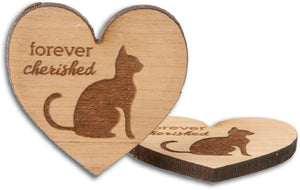 Wooden Sympathy Pocket Hug with Memorial Card (80 Pack)