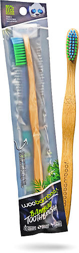 Non Personalised Adult Soft Bamboo Toothbrushes by WooBamboo! (Pack 100)