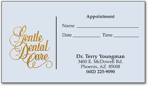 Gentle Dental Care Pro Touch Business Appointment Card