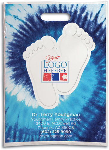 Tie Dye Feet Plastic Supply Bag