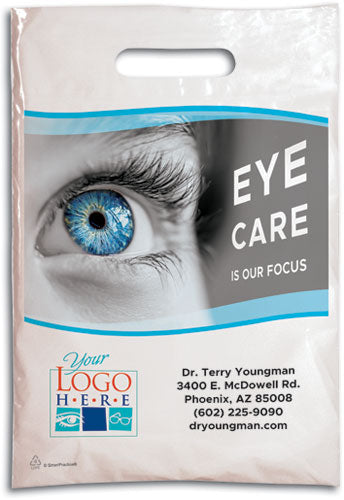 Blue Eye Exam Plastic Supply Bag