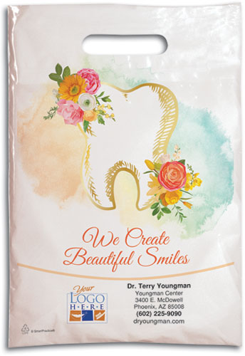 Gilded Watercolours Semi-custom Plastic Supply Bag