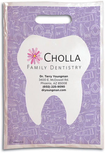 Essential Dental Care Plastic Supply Bag