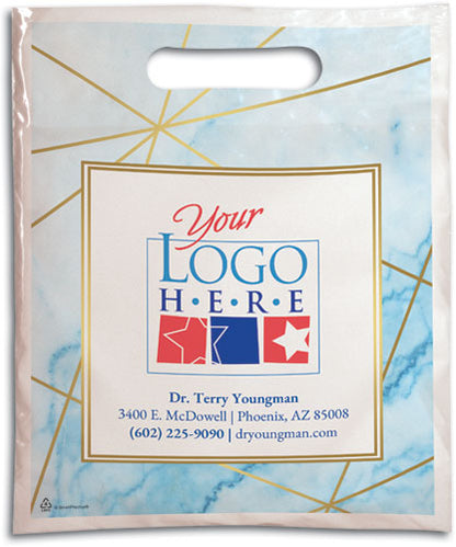Geometric Marble Semi-custom Plastic Supply Bag
