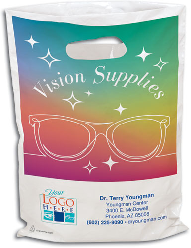 Rainbow Shades Plastic Supply Bag