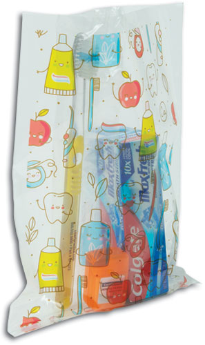 Fun and Flossy Clear Plastic Scatter Bag (100 Pack)
