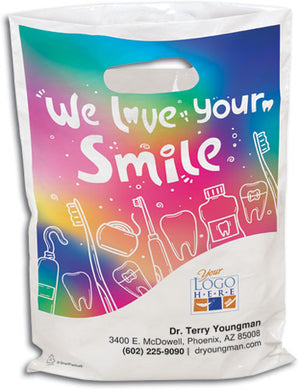 Light Up Your Smile Plastic Supply Bag