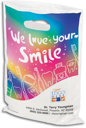 Light Up Your Smile Plastic Supply Bag