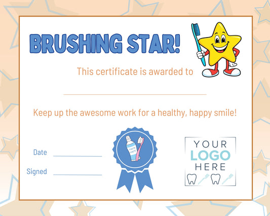 Brushing Star Award (100 Pack)