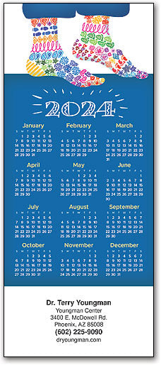 Colourful Feet Promotional Calendar