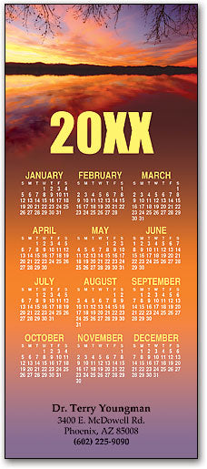 Sunset Lake Promotional Calendar