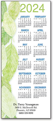 Elm Leaves Promotional Calendar