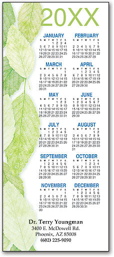 Elm Leaves Promotional Calendar