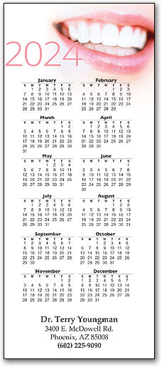 Simple Smile Promotional Calendar
