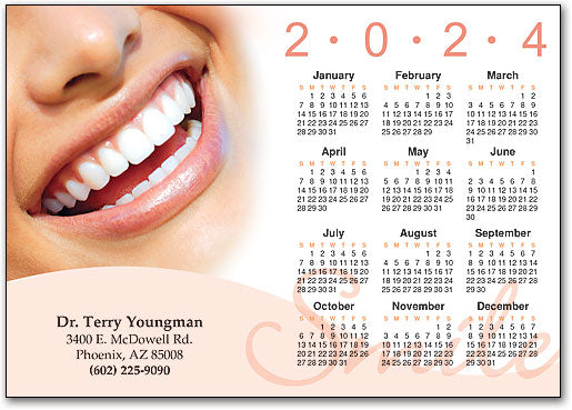 Just Smile Calendar Magnet