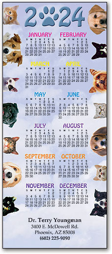 Happy Pet Faces Promotional Calendar