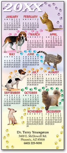 Pawprint Path Pets Promotional Calendar