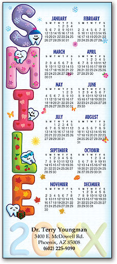 Silly Tooth Words Promotional Calendar