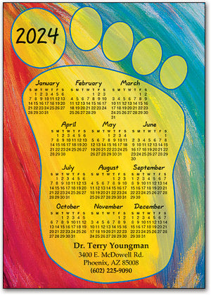 Big Footprint Postcard Calendar