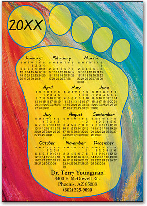 Big Footprint Postcard Calendar