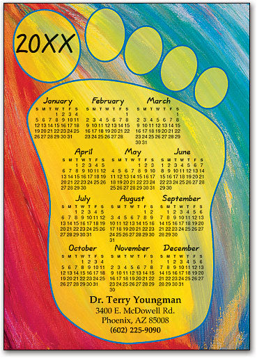 Big Footprint Postcard Calendar