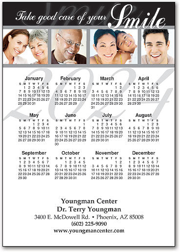 Take Care of Your Smile Calendar Magnet
