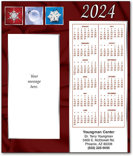 Season's Greetings Tear-off Calendar Card w/Envelope