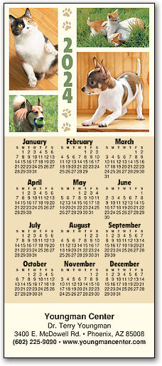 Playful Pets Promotional Calendar