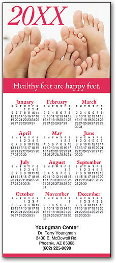 Feet Deserve Attention Customisable Promotional Calendar