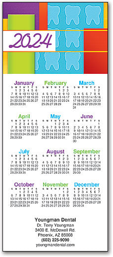 Abstract Blocks Promotional Calendar