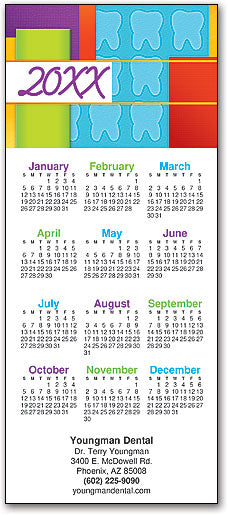 Abstract Blocks Promotional Calendar