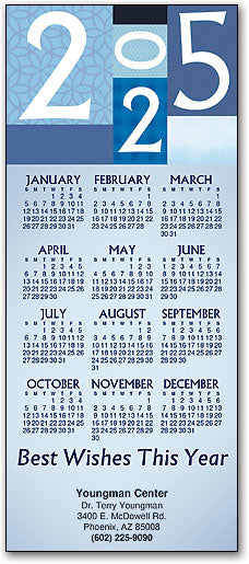 Patterns and Pinstripes Promotional Calendar