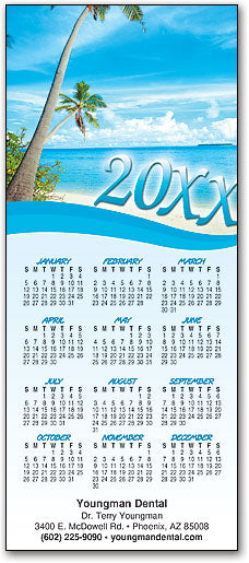 Beach and Palm Trees Promotional Calendar