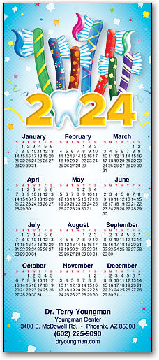Festive Brushes Promotional Calendar