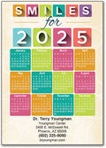 New Year Blocks Postcard Calendar