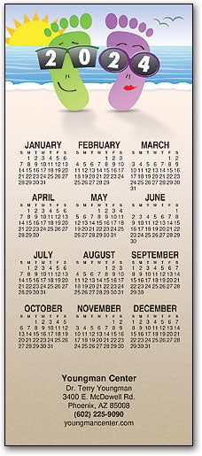 Beachside Podiatry Promotional Calendar