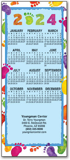 Colorful Foot Border Promotional Calendar