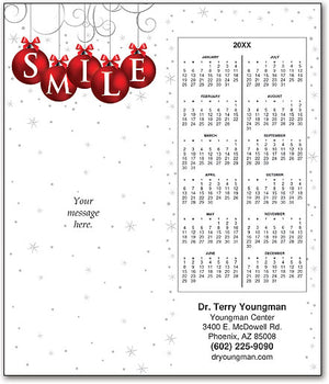 Smile Bulbs Tear-off Calendar Card With Envelope