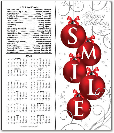 Smile Bulbs Tear-off Calendar Card With Envelope