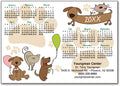 Party Time Is Here Calendar Postcard