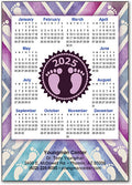 Chevron Charm Calendar Postcard