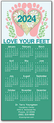 Heart Of Flowers customisable Promotional Calendar