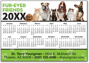 Forever Friends Calendar Magnet