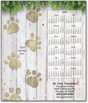 Rustic Paws Tear Off Calendar