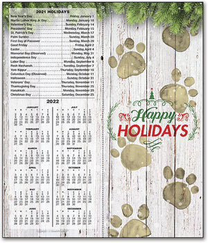 Rustic Paws Tear Off Calendar